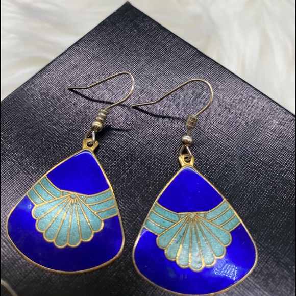 Bundle of Cloisonné Dangle Earrings - Picture 3 of 5